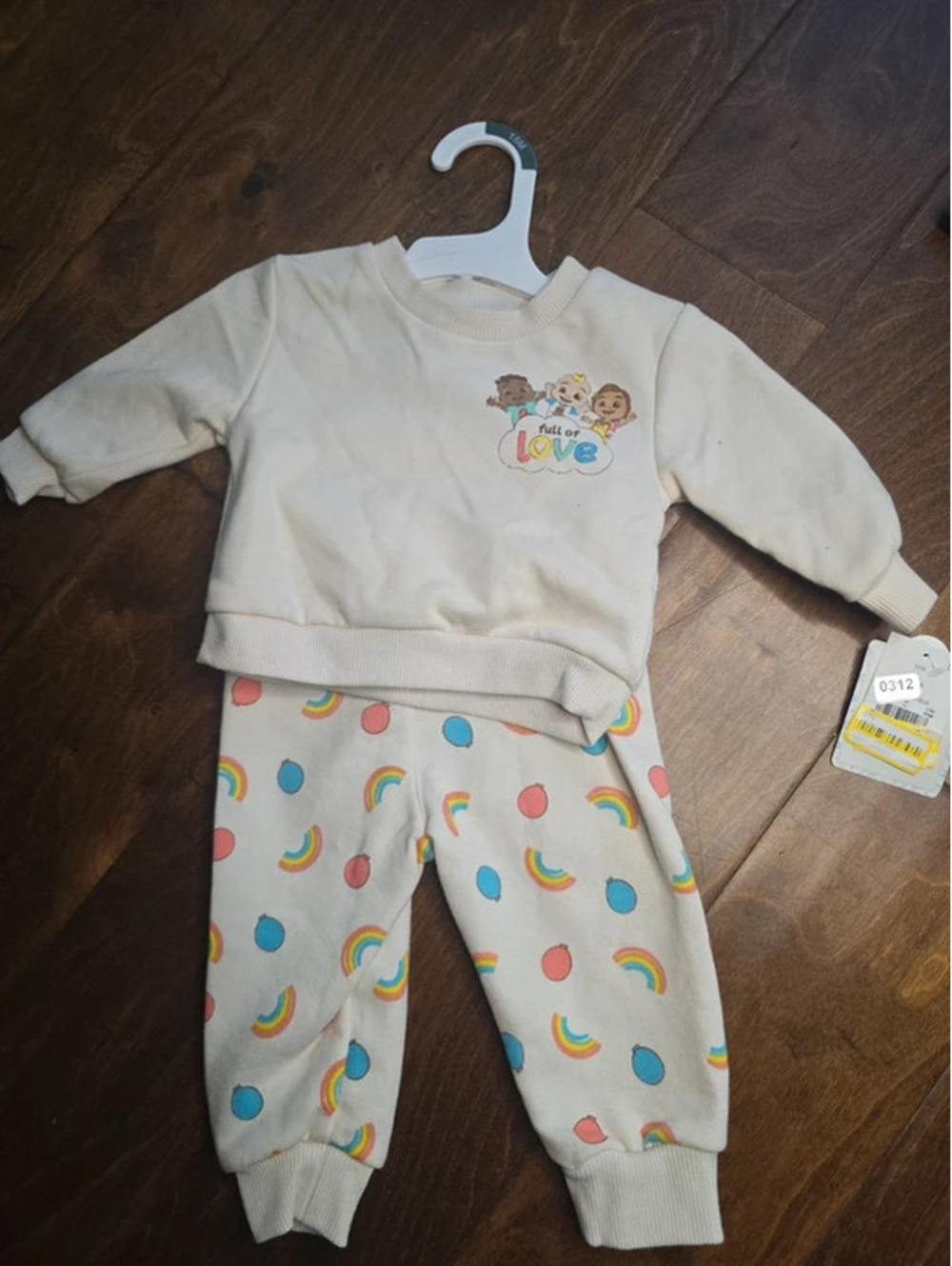 3 to 6m brand new cocoa melon, sweatsuit, item 312G4